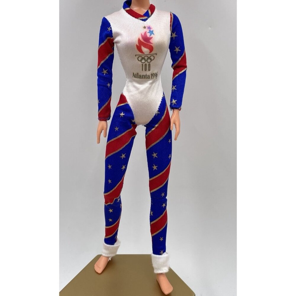 Barbie Doll Clothes 1996 Atlanta Olympics Gymnast Outfit USA Stars Stripes - Picture 4 of 4